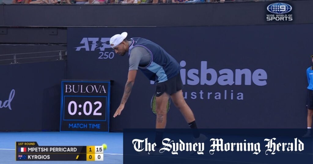 Nick Kyrgios v Giovanni Mpetshi Perricard Nick Kyrgios v Giovanni Mpetshi Perricard